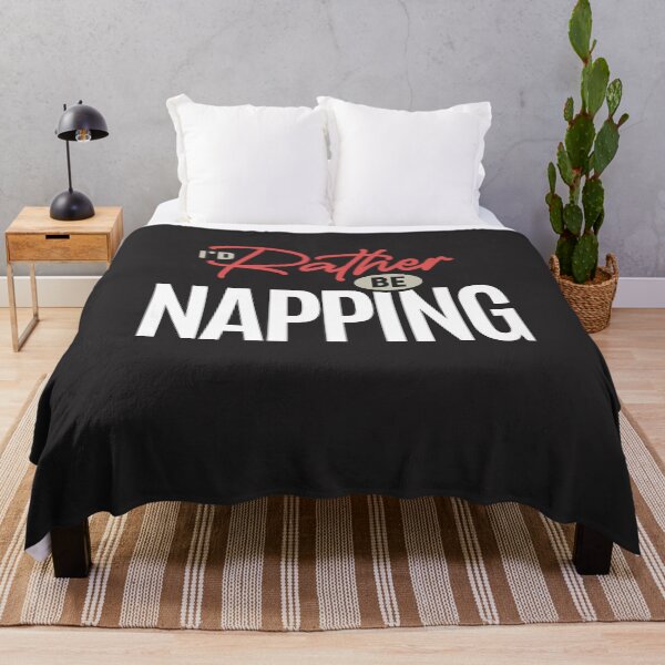 Item preview, I’d Rather Be Napping Funny Sleep Humor Quote designed and sold by cidolopez.