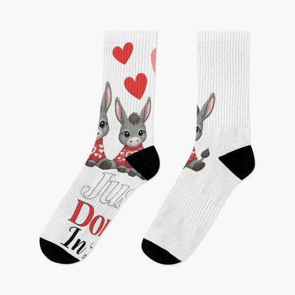 Item preview, Just A Donkey in Love Valentine's Day Group Donkeys Farmer designed and sold by OlakunleOloroz.