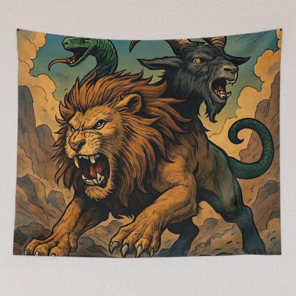 Item preview, Chimera, fantastic creature | Comics stylCartoone -  designed and sold by ComicsFactory.