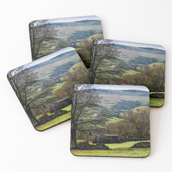 Item preview, Moody Winter Vista - Textured Yorkshire Dales Landscape designed and sold by VistaPainterArt.