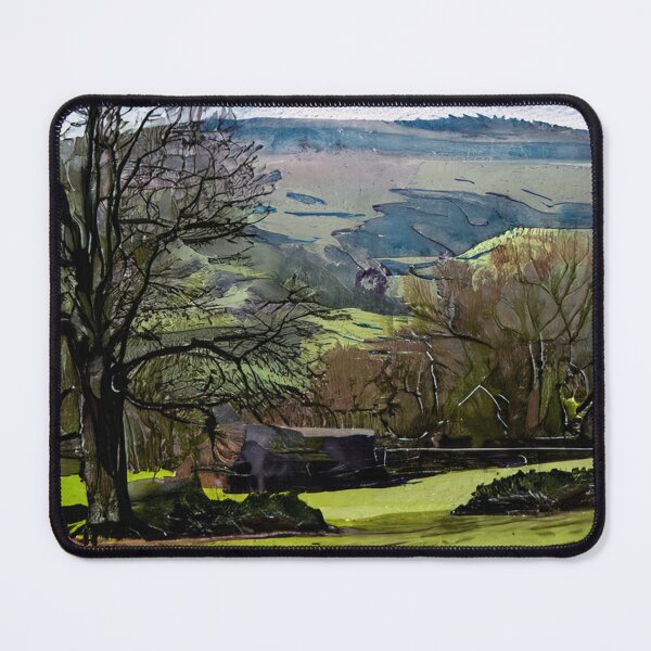 Item preview, Moody Winter Vista - Textured Yorkshire Dales Landscape designed and sold by VistaPainterArt.