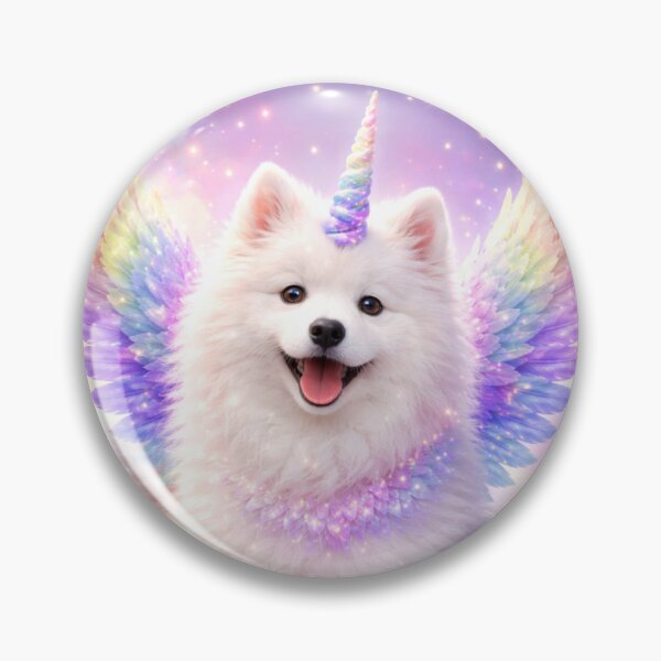 Item preview, Unicorn Puppy with Rainbow Wings – Magical Fantasy Dog designed and sold by Dintheo.