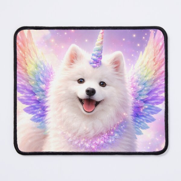 Item preview, Unicorn Puppy with Rainbow Wings – Magical Fantasy Dog designed and sold by Dintheo.
