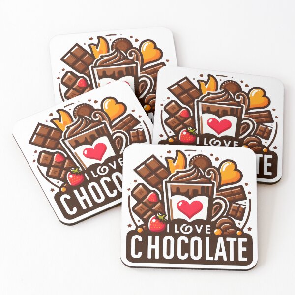 Item preview, I Love Chocolate Funny Sweet Tooth Dessert Design. designed and sold by The-T-In-Retro.