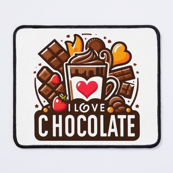 Item preview, I Love Chocolate Funny Sweet Tooth Dessert Design. designed and sold by The-T-In-Retro.