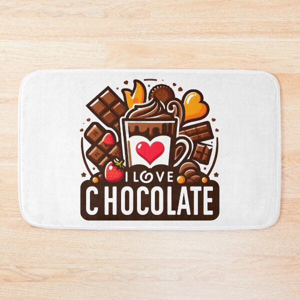 Item preview, I Love Chocolate Funny Sweet Tooth Dessert Design. designed and sold by The-T-In-Retro.