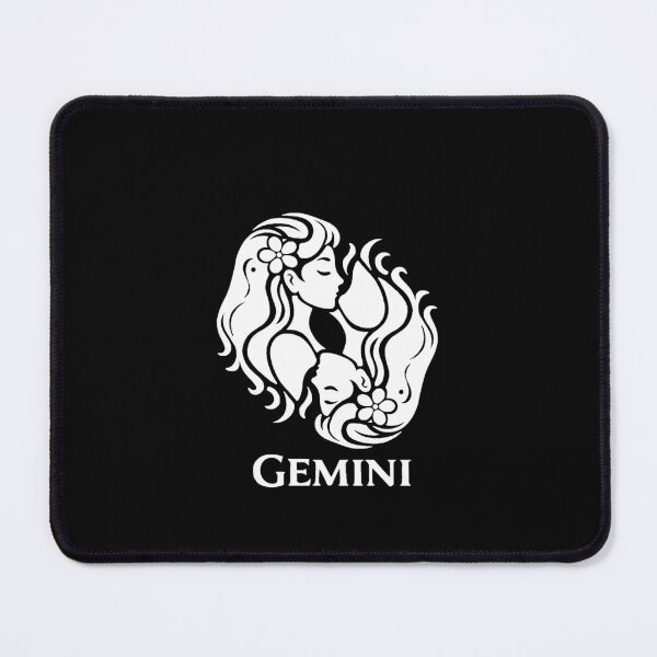 Item preview, GEMINI (black t-shirt) designed and sold by draw-in-routine.