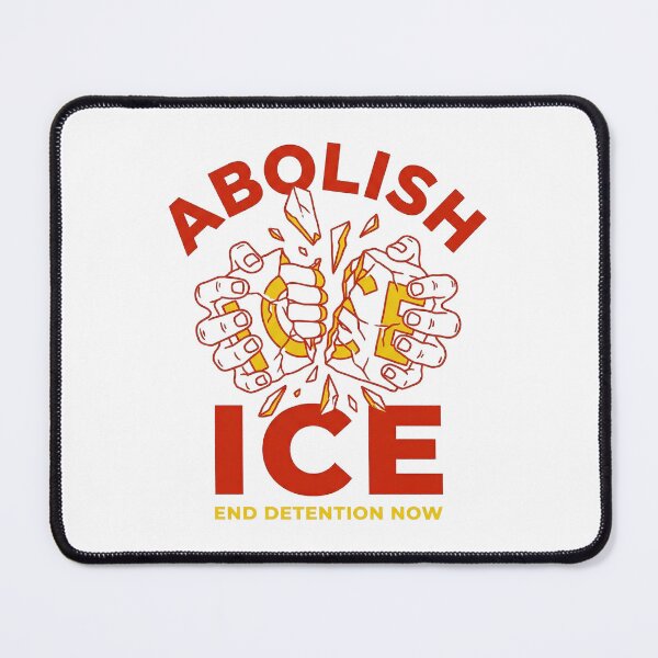 Item preview, Abolish ICE Hands Breaking Ice Block End Detention Protest Art designed and sold by zzz888.