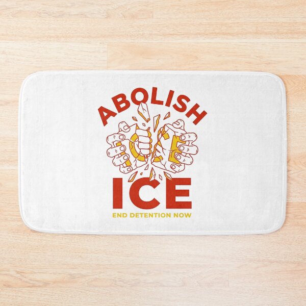 Item preview, Abolish ICE Hands Breaking Ice Block End Detention Protest Art designed and sold by zzz888.
