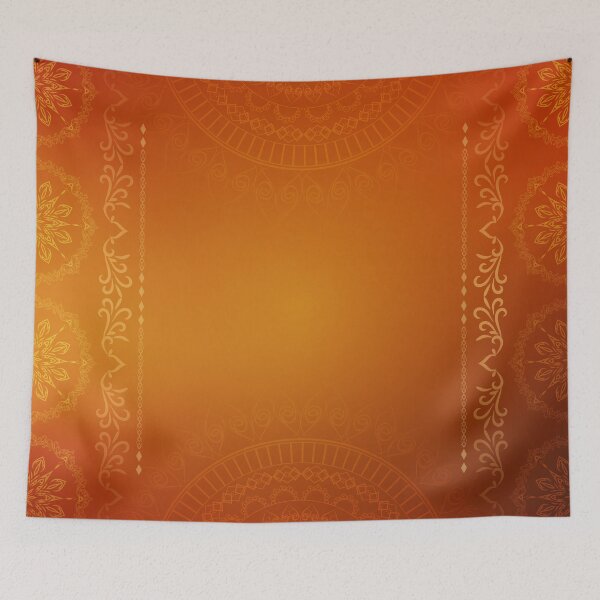 Item preview, Elegant Orange Mandala Frame – Warm Boho Ornamental Design designed and sold by Apurva Joshi.