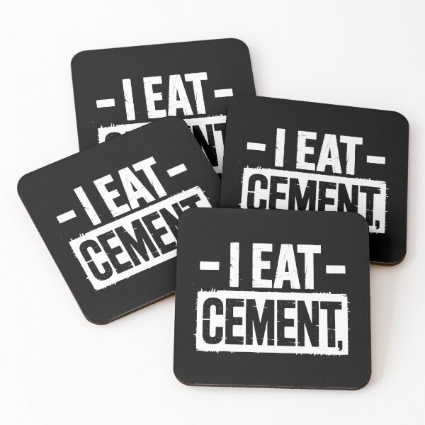 Item preview, I Eat Cement Bold Text Meme Deadpan Absurd Humor designed and sold by flagylART.