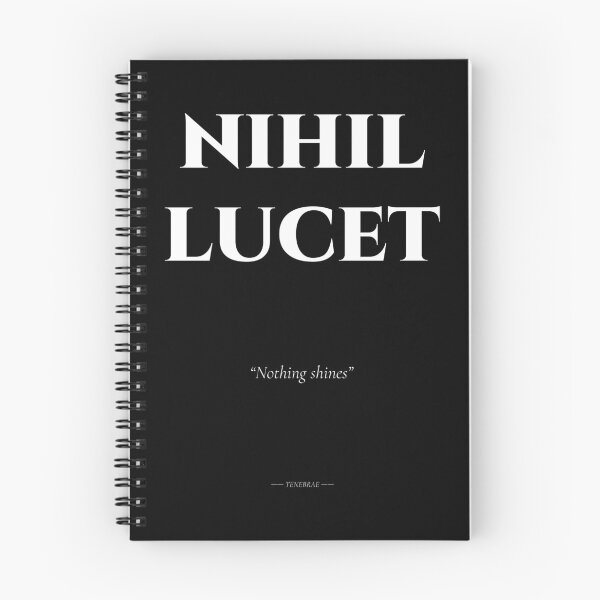 Item preview, Nihil Lucet – Minimal Dark Latin Phrase designed and sold by BrushRushX.