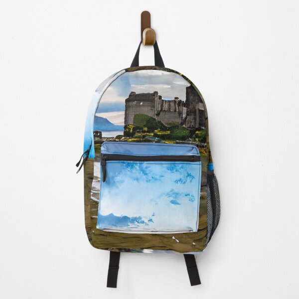 Item preview, Eilean Donan Castle - Dramatic Scottish Watercolor designed and sold by VistaPainterArt.
