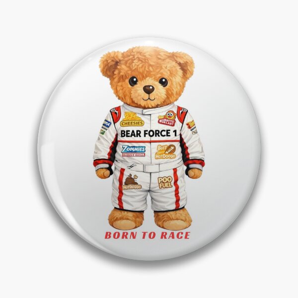 Item preview, Bear Force 1 - Funny Racing Teddy Bear designed and sold by CuteBear87.