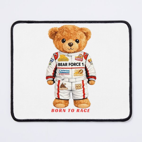 Item preview, Bear Force 1 - Funny Racing Teddy Bear designed and sold by CuteBear87.