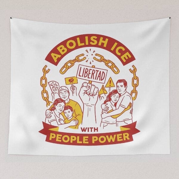 Item preview, Abolish ICE With People Power Libertad Family Unity Protest Art designed and sold by zzz888.