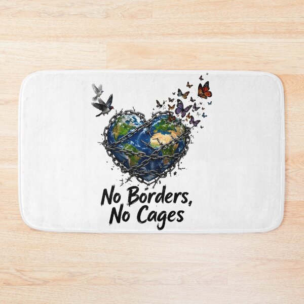 Item preview, No Borders, No Cages designed and sold by Uglyandcute.