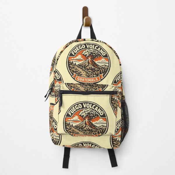 Item preview, Fuego Volcano Guatemala Retro Travel Badge | Hiking Adventure Volcano designed and sold by Globalcitytees.