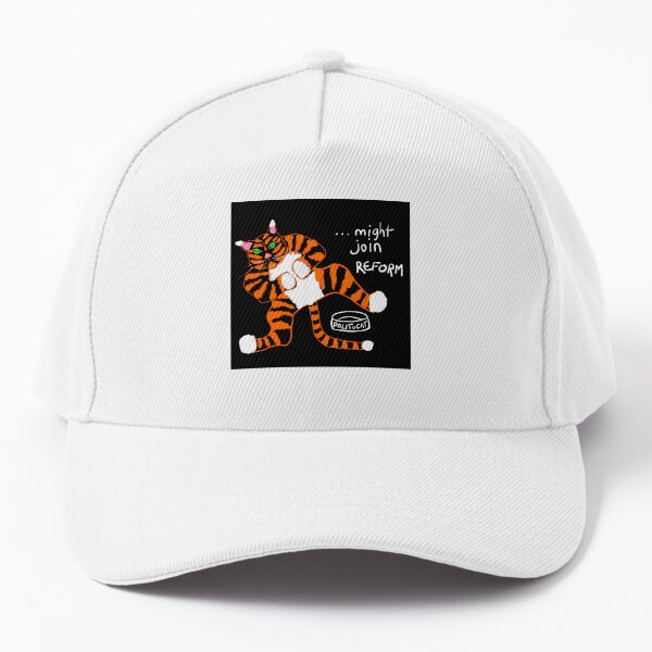 Might Join Reform by POLIToCAT Satirical Cartoon Baseball Cap