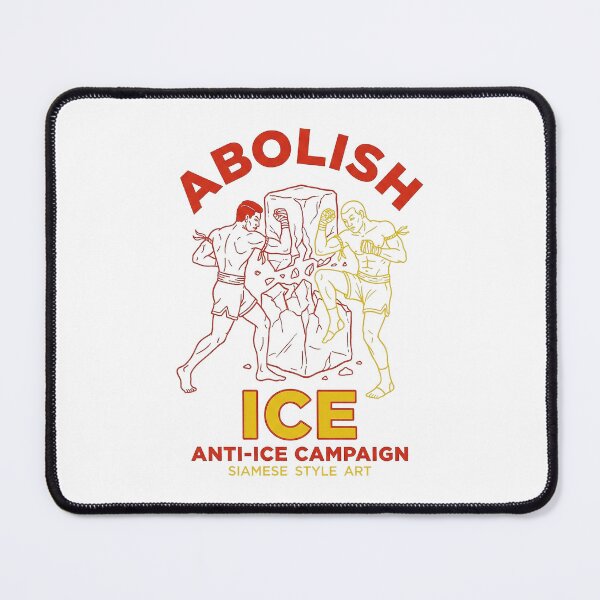 Item preview, Abolish ICE Muay Thai Fighters Smashing Ice Block Protest Art designed and sold by zzz888.