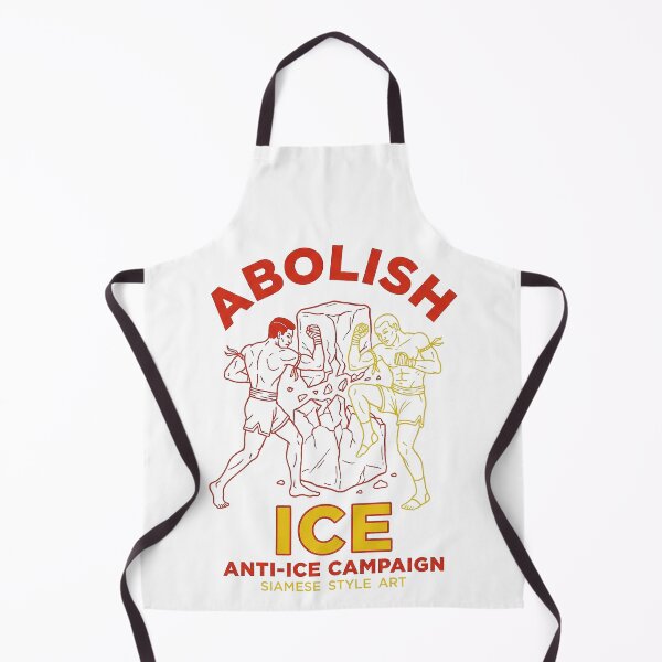 Item preview, Abolish ICE Muay Thai Fighters Smashing Ice Block Protest Art designed and sold by zzz888.