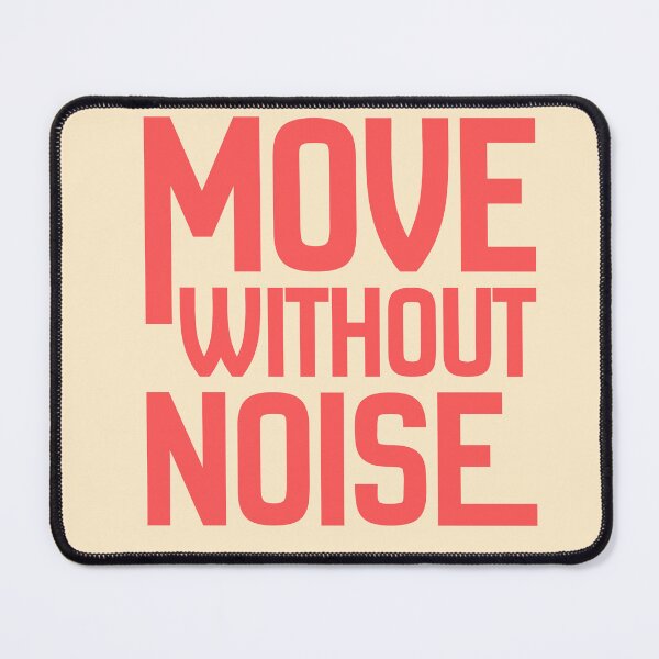 Item preview, Move Without Noise – Quiet Action Minimal Introvert Quote T-Shirt designed and sold by YasirHamidDesigns .