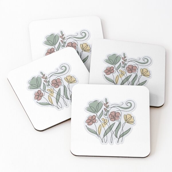 Item preview, Modern Minimalist Pastel Floral Continuous Black Line Art designed and sold by VelloomStore.