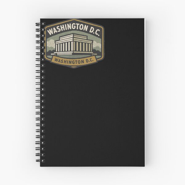 Item preview, Washington D.C. Lincoln Memorial Retro Hexagon Patch – Vintage Greys & Greens designed and sold by Cosmopolis.