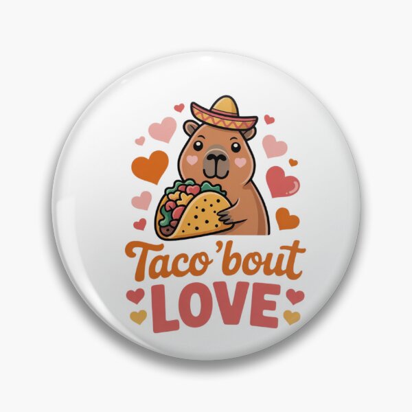 Item preview, Capybara with Taco | Taco ‘bout Love Valentine’s Day Design designed and sold by PRfoxy.
