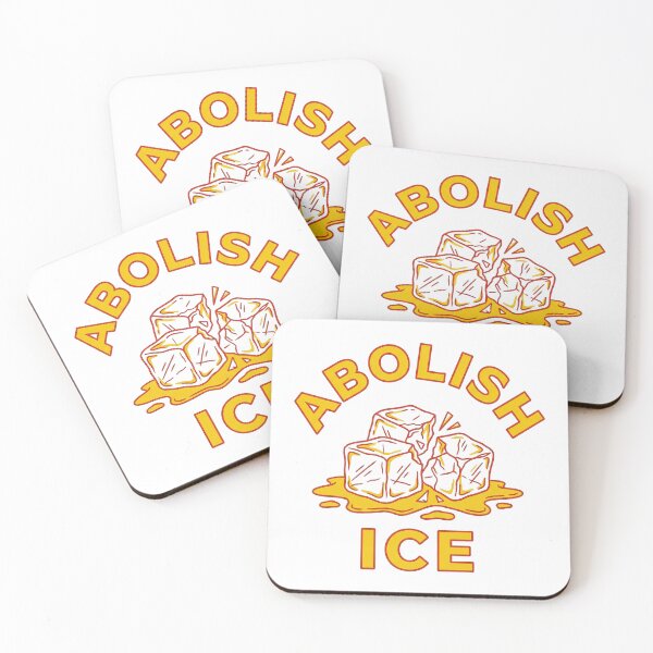 Item preview, Abolish ICE Melting Ice Cubes Visual Pun Political Protest Art designed and sold by zzz888.