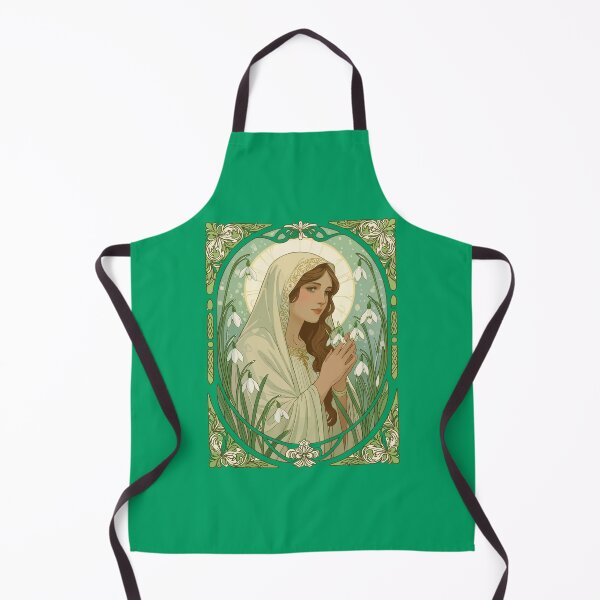 Item preview, St Brigid Holding Snowdrops at Imbolc designed and sold by taiche.