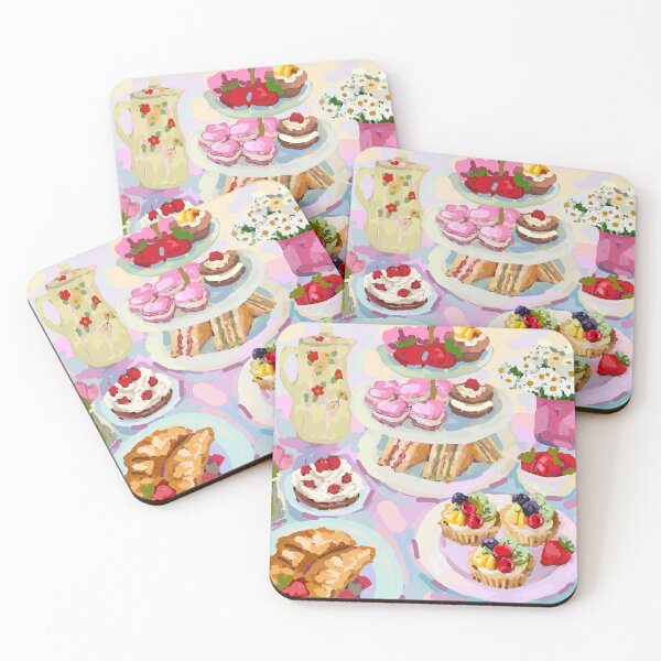 Item preview, Colorful Tea Party Table Illustration designed and sold by Naine  M..