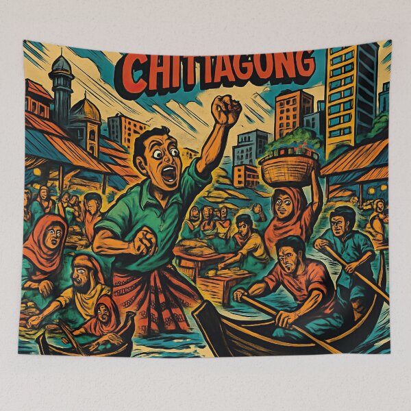 Item preview, Chittagong, city | Comics stylCartoone -  designed and sold by ComicsFactory.