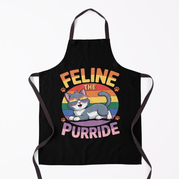 Item preview, Feline The Gay Purride Gay Cat Lover LGBTQ Queer Rainbow designed and sold by MarkLeedsArt.