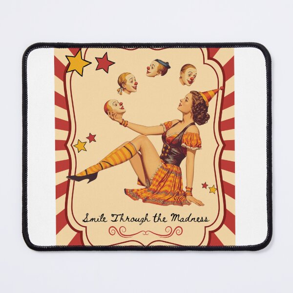 Item preview, Vintage Big Top Juggler Art Smile Through the Madness designed and sold by CindyRandomVibes.