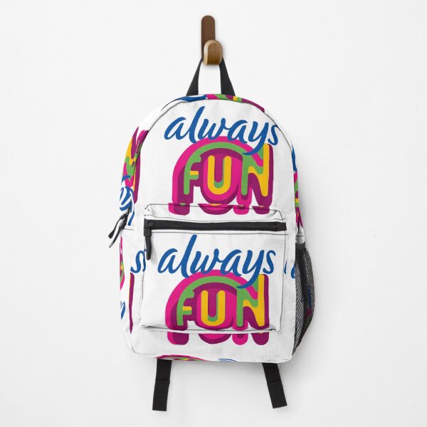 Item preview, Always Fun Rainbow Typography - Colorful 3D Positive Vibes Motivational Art Print designed and sold by DesignArtist.ia.
