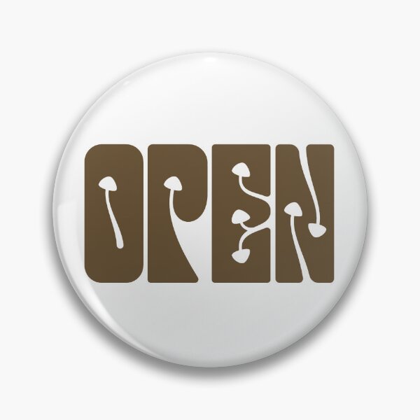 Item preview, Open – Psychedelic Mushroom Typography Design designed and sold by andry01.