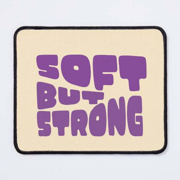 Item preview, Soft but Strong – Quiet Strength Minimal Introvert Quote T-Shirt designed and sold by YasirHamidDesigns .
