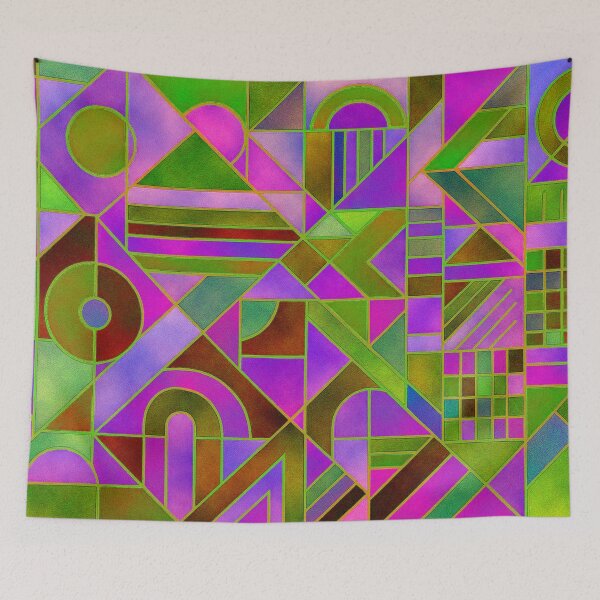 Item preview, Geometric color rhythm composition designed and sold by Sigtrix.