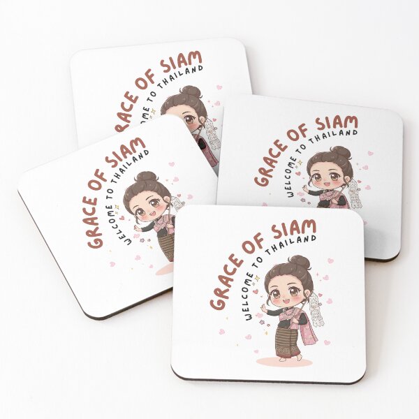 Item preview, Grace of Siam – Cute Thai Traditional Chibi Girl Illustration designed and sold by Beeform.