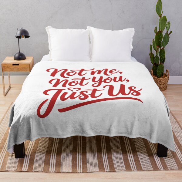 Item preview, Not Me, Not You, Just Us Romantic Handwritten Typography Gift designed and sold by Slaw-Creation.