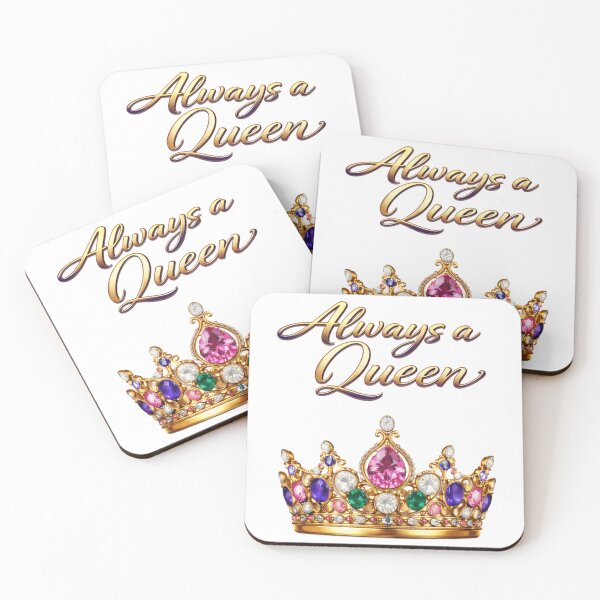 Item preview, Always a Queen – Timeless Royal Crown Statement Design designed and sold by AlexLineArt.