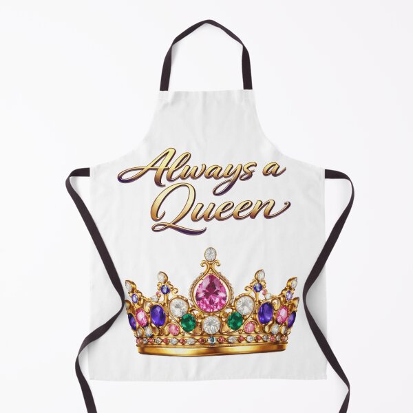 Item preview, Always a Queen – Timeless Royal Crown Statement Design designed and sold by AlexLineArt.