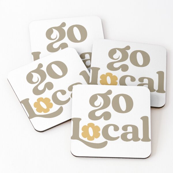 Item preview, Go Local – Retro Floral Typography Design designed and sold by andry01.