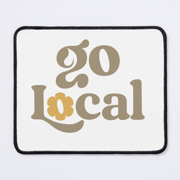 Item preview, Go Local – Retro Floral Typography Design designed and sold by andry01.