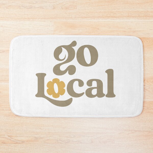 Item preview, Go Local – Retro Floral Typography Design designed and sold by andry01.