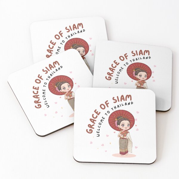 Item preview, Grace of Siam – Cute Thai Girl Chibi Illustration designed and sold by Beeform.