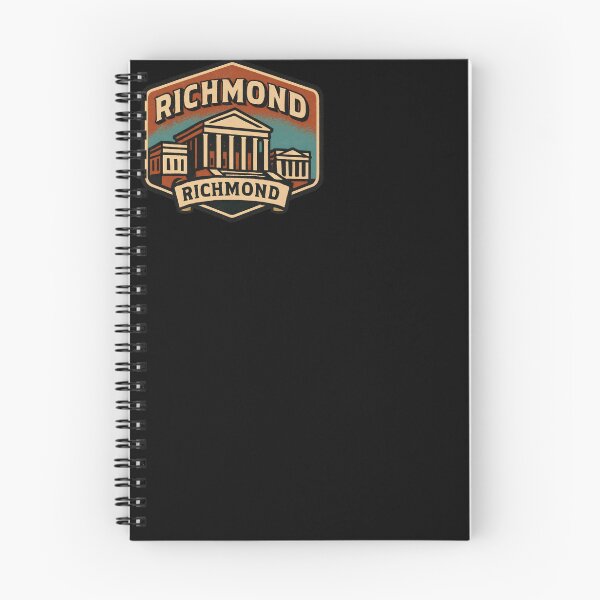 Item preview, Richmond Virginia State Capitol Retro Hexagon Patch – Vintage Colonial & River Tones designed and sold by Cosmopolis.