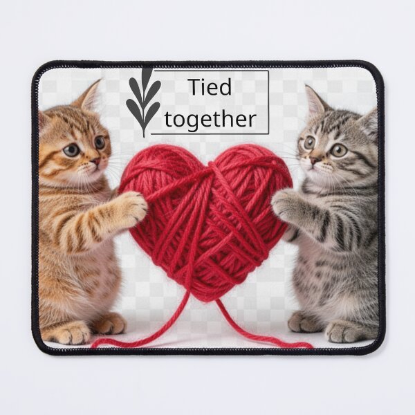 Item preview, "Tied together: the art of tying - when a knot becomes not a constraint but an inextricable connection" designed and sold by Print a dream.