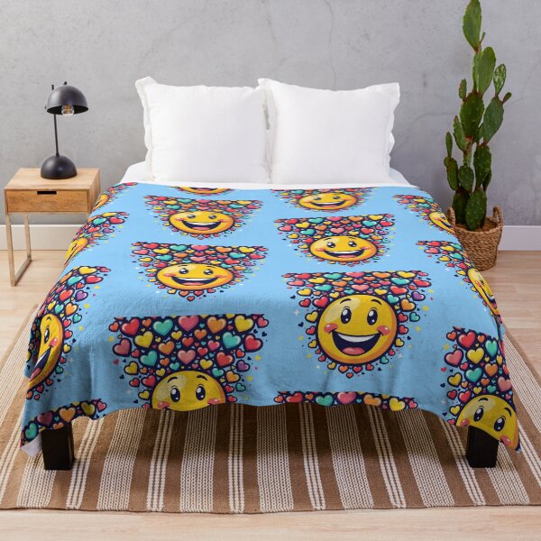 Item preview, Smiley face and many hearts designed and sold by PrintLabStudio.